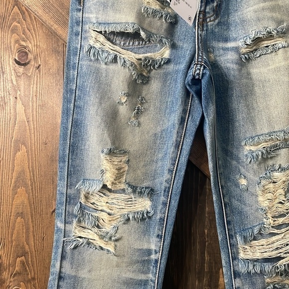 FREE PEOPLE x Sandrine Rose Butterfly Straight Leg Jeans - Picture 4 of 10